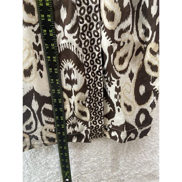 Tommy Hilfiger Womens Boho Jungle Tribal Earthy Midi Wrap Around Dress Size XL - Picture 6 of 14